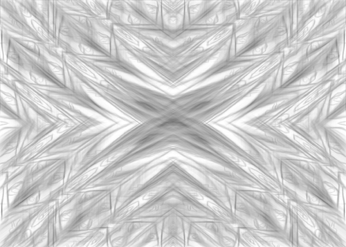 psychedelic drawing symmetry graffiti art abstract pattern in black and white Mural by Timmy333