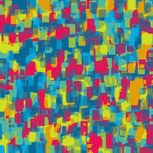 blue yellow and red square pattern abstract background Mural by Timmy333