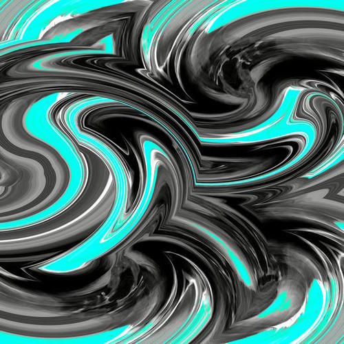 blue and black curly painting texture abstract background Mural by Timmy333