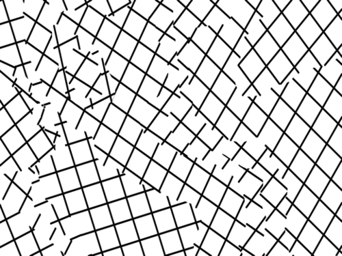 geometric square shape pattern abstract background in black and white Mural by Timmy333