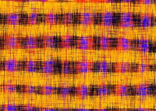 plaid pattern abstract texture in orange yellow pink purple Mural by Timmy333