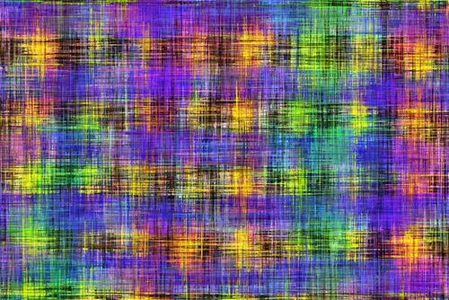 plaid pattern abstract texture in purple yellow green Mural by Timmy333