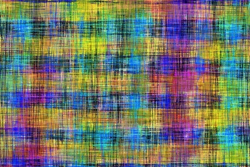 plaid pattern abstract texture in yellow pink blue Mural by Timmy333