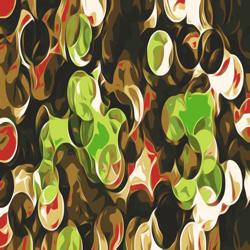 green brown and red circle pattern abstract background Mural by Timmy333