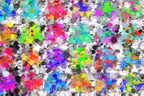 colorful psychedelic splash painting abstract texture in pink blue purple green yellow red orange Mural by Timmy333