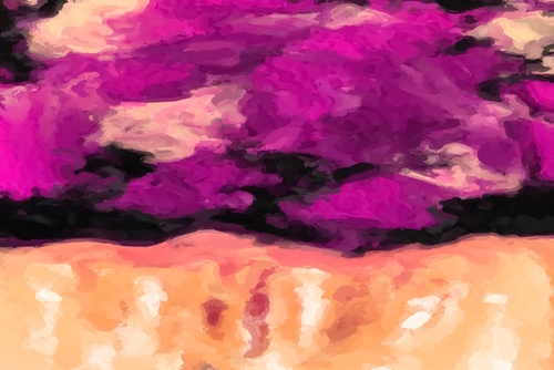 psychedelic splash painting abstract texture in pink purple black Mural by Timmy333