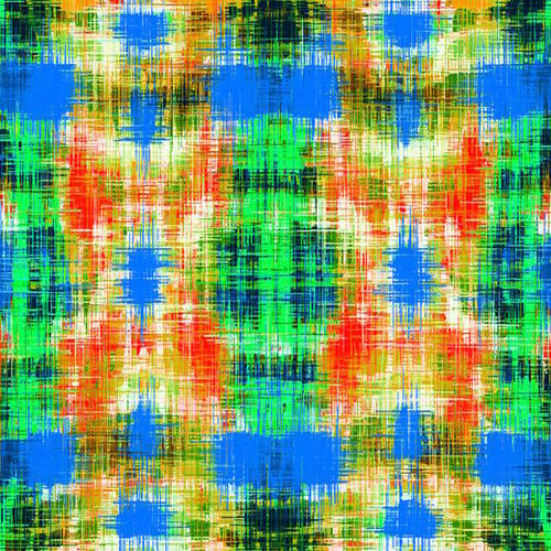 yellow blue green and red plaid pattern texture abstract background Mural by Timmy333