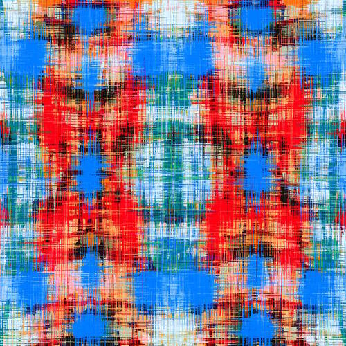 red blue green and black plaid pattern abstract background Mural by Timmy333