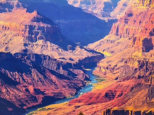 mountain and desert at Grand Canyon national park, USA Mural by Timmy333