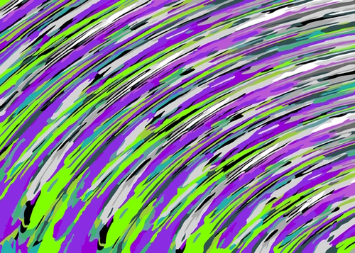 curly line pattern abstract background in purple and green Mural by Timmy333