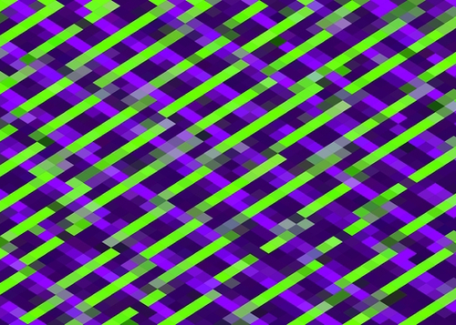geometric pixel square pattern abstract background in purple green Mural by Timmy333