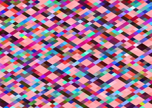 geometric pixel square pattern abstract background in pink purple blue yellow green Mural by Timmy333