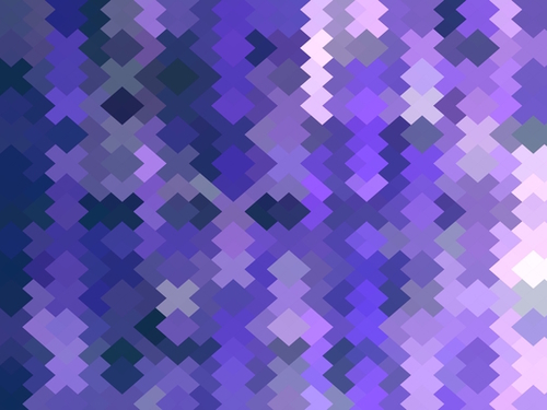geometric square pixel pattern abstract in purple Mural by Timmy333