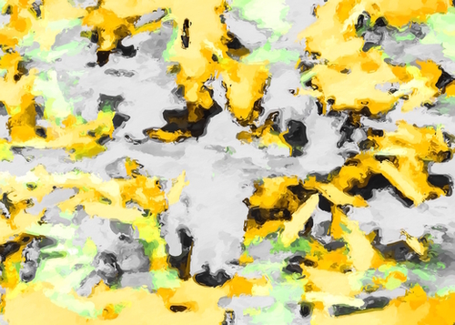splash painting texture abstract background in yellow black green Mural by Timmy333