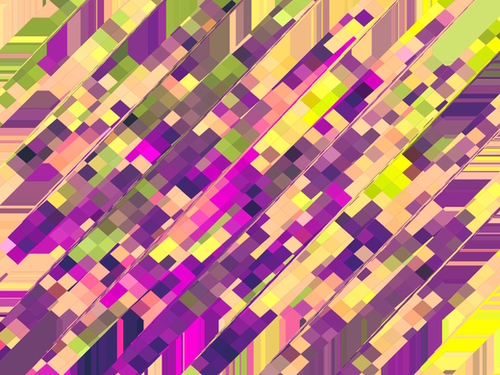 geometric square pixel pattern abstract background in pink purple green Mural by Timmy333