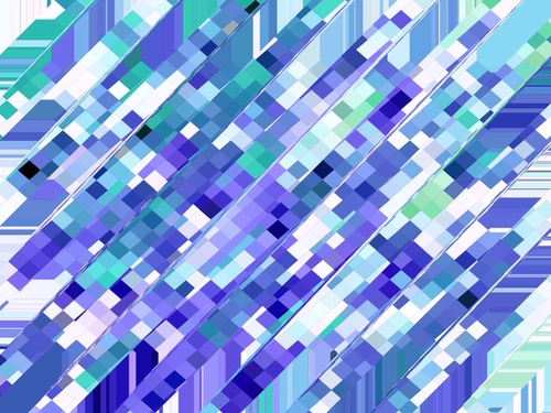 geometric square pixel pattern abstract background in purple and blue Mural by Timmy333
