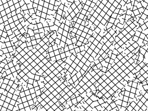 geometric square shape abstract background in black and white Mural by Timmy333