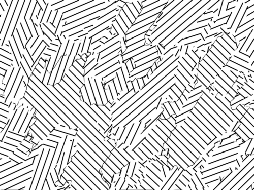 geometric line abstract pattern abstract background in black and white Mural by Timmy333