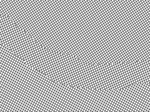 geometric square shape line pattern abstract in black and white Mural by Timmy333