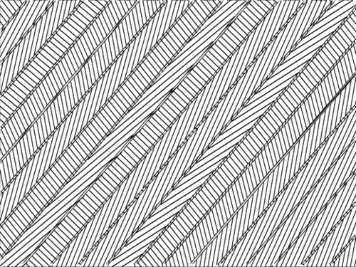 geometric line pattern abstract background in black and white Mural by Timmy333
