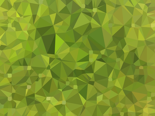 geometric triangle shape pattern abstract in green Mural by Timmy333