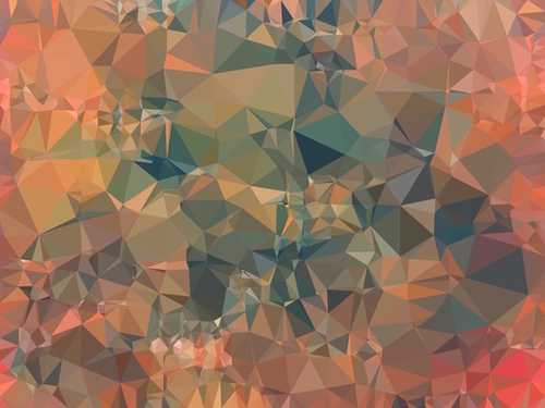 geometric triangle pattern abstract in brown and black Mural by Timmy333