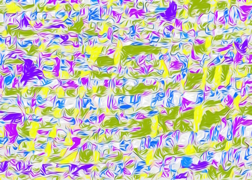 psychedelic painting texture abstract pattern background in purple blue yellow green Mural by Timmy333