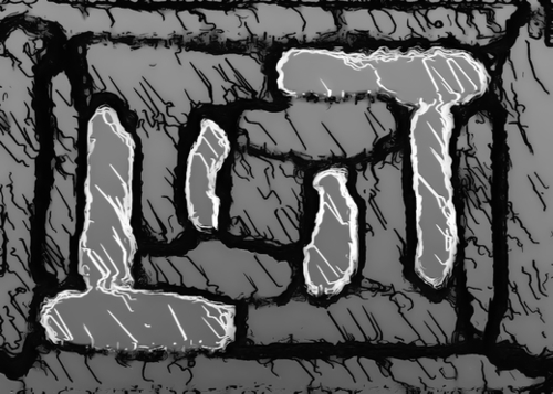 vintage psychedelic painting texture abstract background in black and white Mural by Timmy333