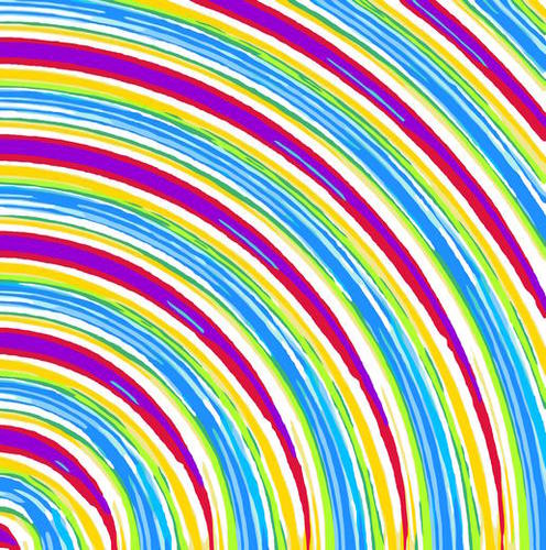 blue pink purple yellow green circle line pattern  Mural by Timmy333