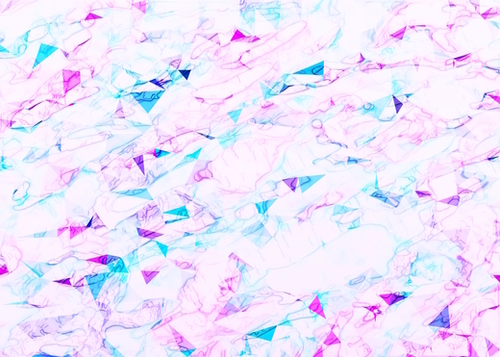 psychedelic geometric triangle polygon pattern abstract background in pink purple blue Mural by Timmy333