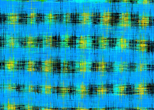 plaid pattern abstract texture in blue yellow black Mural by Timmy333