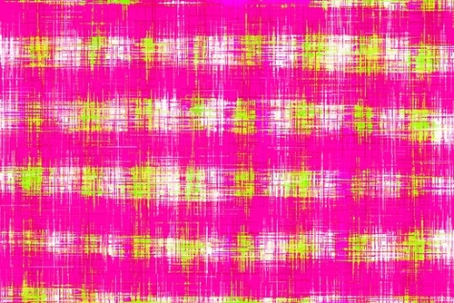 plaid pattern graffiti painting abstract in pink and yellow Mural by Timmy333