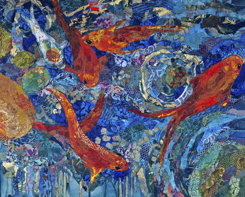 Koi Pond Mural by Elizabeth St. Hilaire