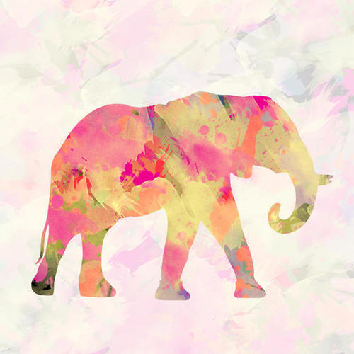 Abstract Elephant Mural by Amir Faysal