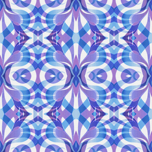 Floral Geometric Abstract G5 Mural by MedusArt