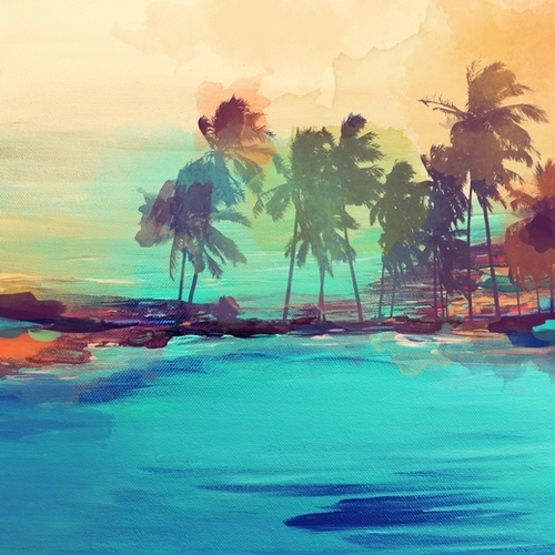 Palm Island Mural by Irena Orlov