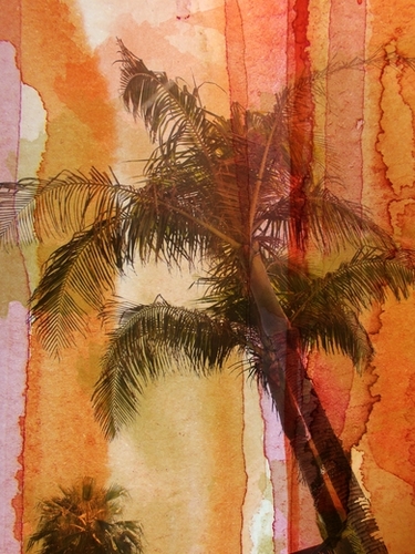 Palm Tree Mural by Irena Orlov