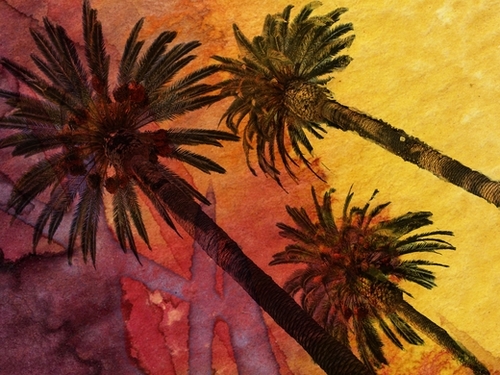 Los Angeles Palms. Mural by Irena Orlov