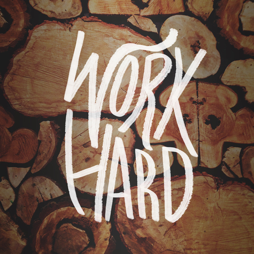 Work Hard Mural by Leah Flores