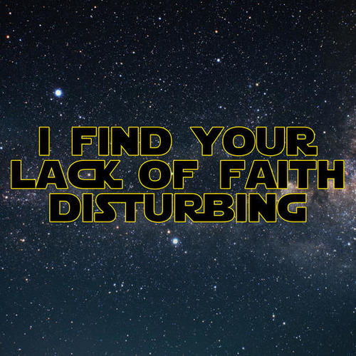 I find your lack of faith disturbing Mural by Alexandre Ibáñez