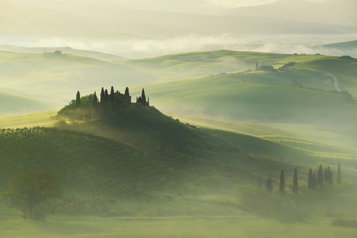 Val d'Orcia Mural by Jarek Blaminsky