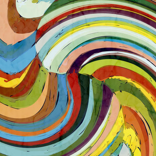 Color Wave Mural by Vic Storia