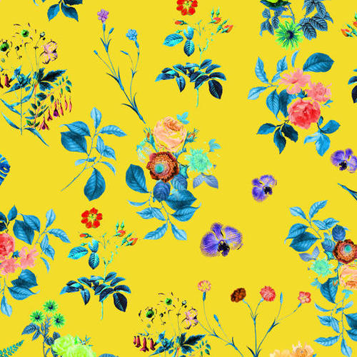 Floral Shower II Mural by Uma Gokhale