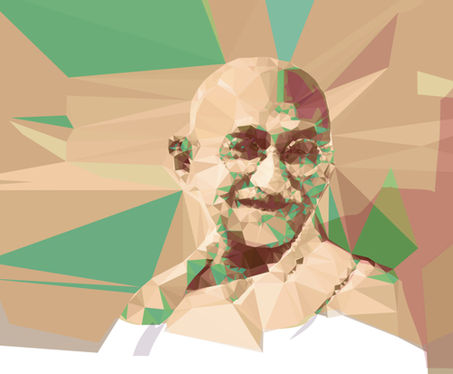 Gandhi Mural by Vic Storia
