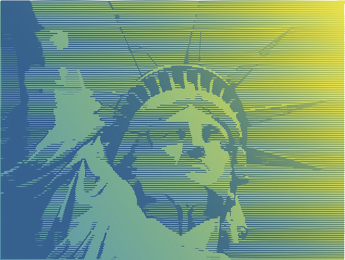 Statue of Liberty Mural by Vic Storia