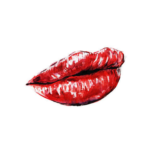 Red Lips Mural by Nika_Akin