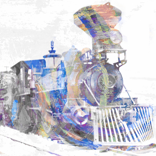 Locomotif Mural by Vic Storia