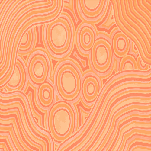 Orange Color Burst Mural by ShinyJill