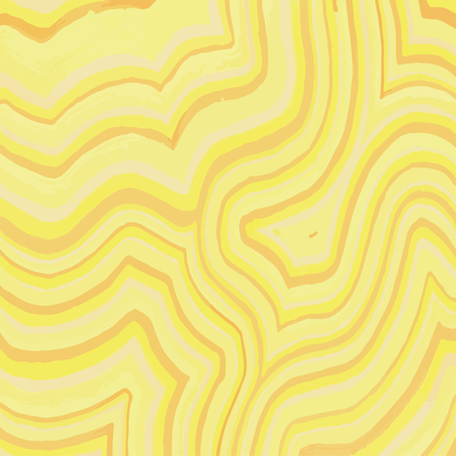 Yellow Color Burst Mural by ShinyJill