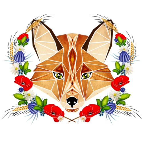 spring fox Mural by Manoou